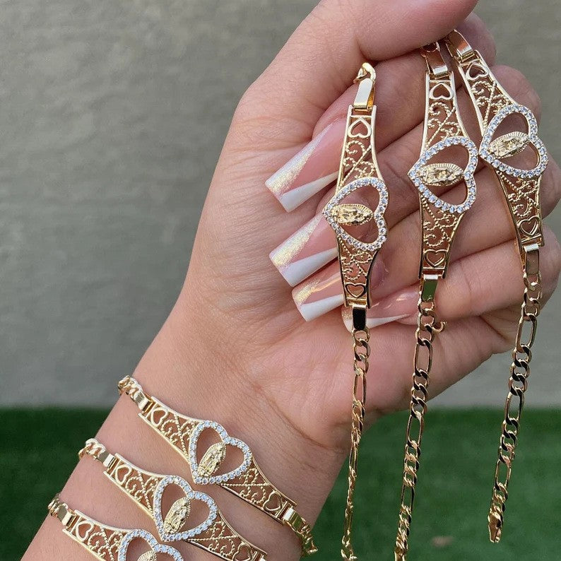 Goldiluxx Womens Loving Mother Mary Prayer Bracelet