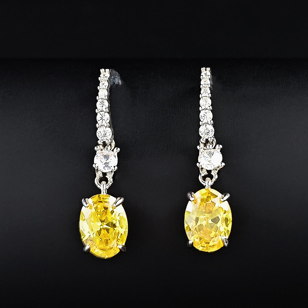 Goldiluxx Fashionable Colored Diamond Earrings For Women