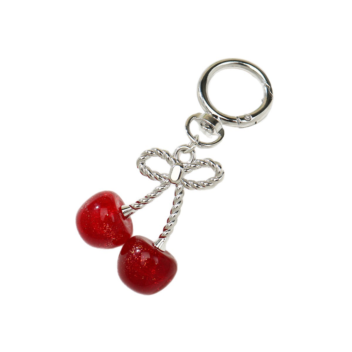 Goldiluxx Fresh And Delicate Cherry Keychain Pendant