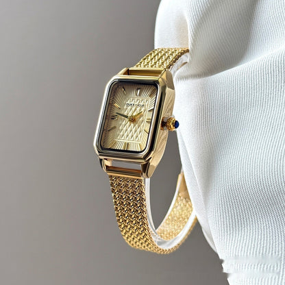 Goldiluxx Women's Versatile Light-luxury High-end Watch For Students featuring A Simple And Compact Dial