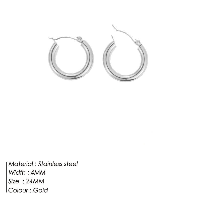 Goldiluxx Women's Stainless Steel Fabulous Personality Earrings