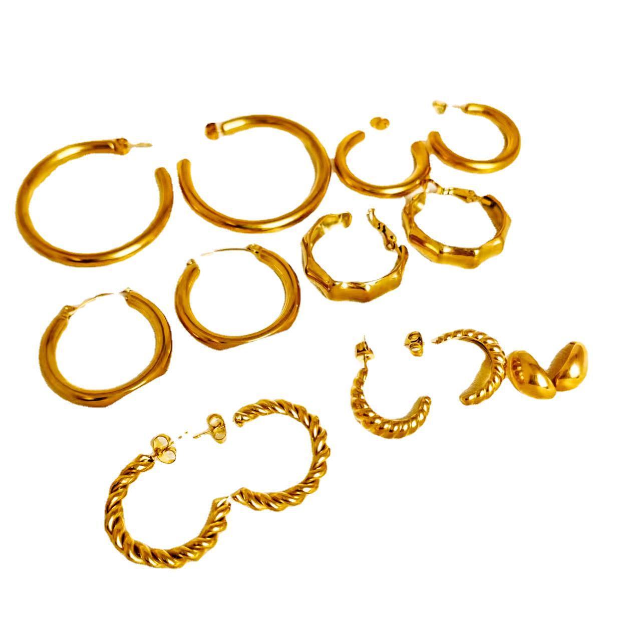 Goldiluxx Women's Stainless Steel Fabulous Personality Earrings