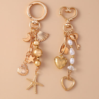 Goldiluxx Creative Moon XINGX Starfish Keychain