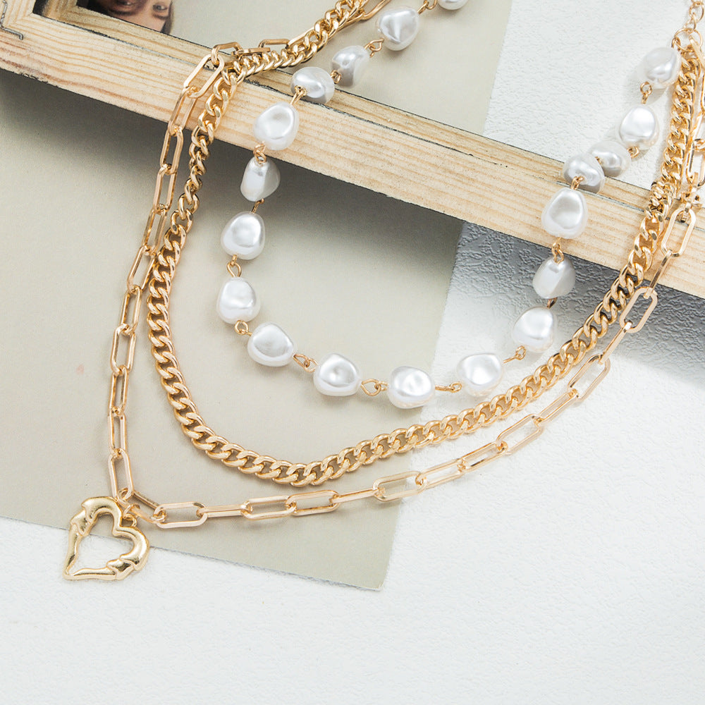 Goldiluxx Love Alloy High-grade Clavicle Chain For Women