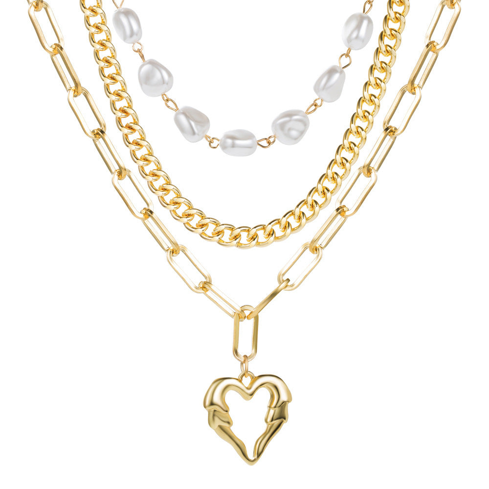 Goldiluxx Love Alloy High-grade Clavicle Chain For Women