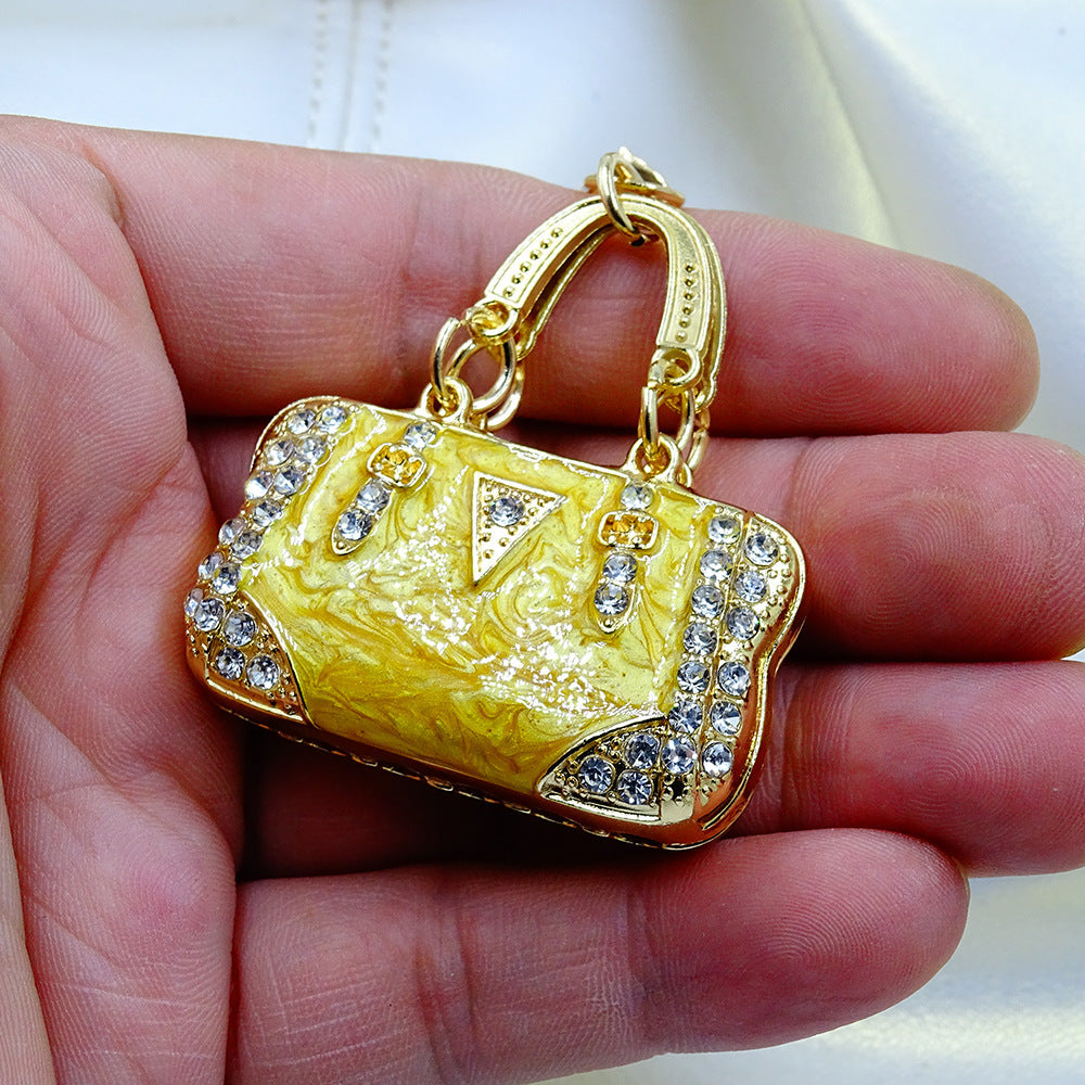 Goldiluxx Pendant Environmental Protection Alloy Diamond Color Enamel Cloud Pattern