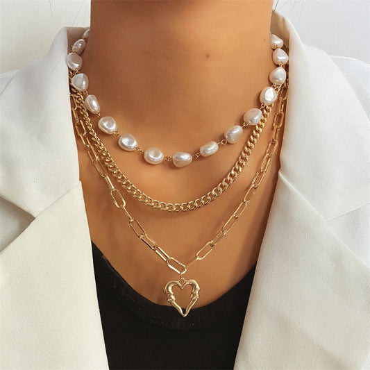 Goldiluxx Love Alloy High-grade Clavicle Chain For Women