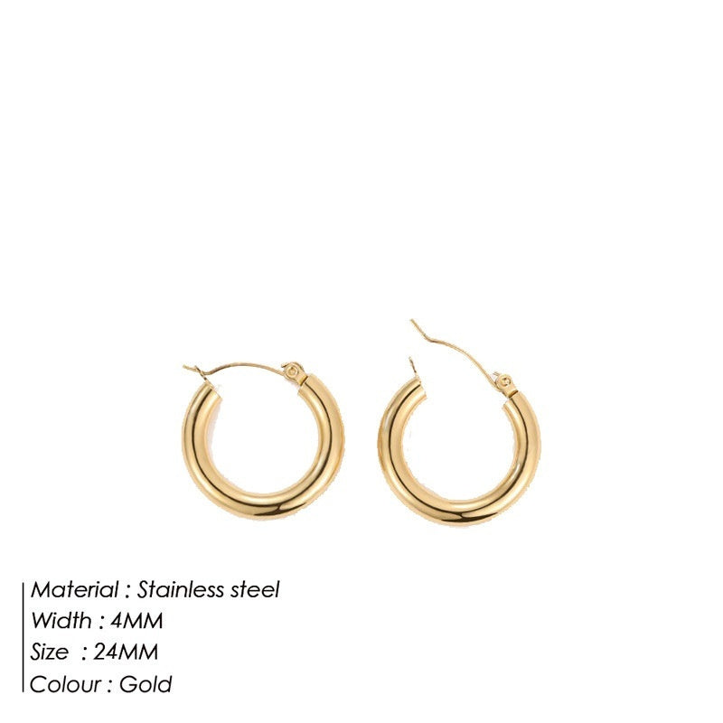 Goldiluxx Women's Stainless Steel Fabulous Personality Earrings