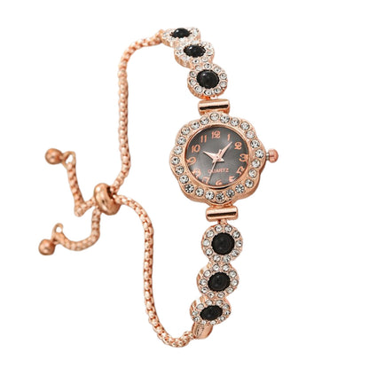 Goldiluxx Free Pull-out Bracelet Women's Watch Fashion Color Diamond