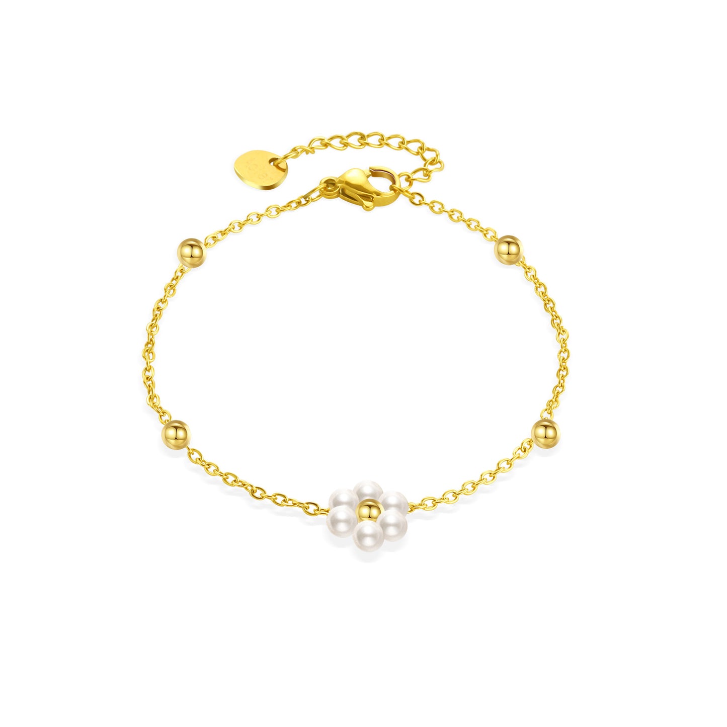 Goldiluxx Minimalist Niche-style Loose-flower Pearl Necklace