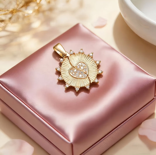 Goldiluxx Casual And Versatile Little Sun Retro Elegant Necklace