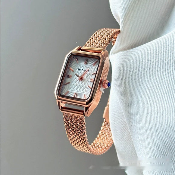 Goldiluxx Women's Versatile Light-luxury High-end Watch For Students featuring A Simple And Compact Dial