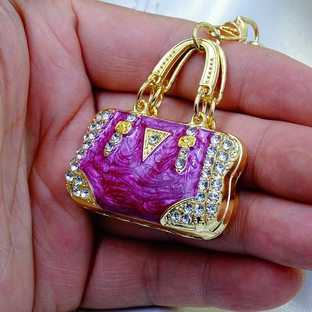 Goldiluxx Pendant Environmental Protection Alloy Diamond Color Enamel Cloud Pattern