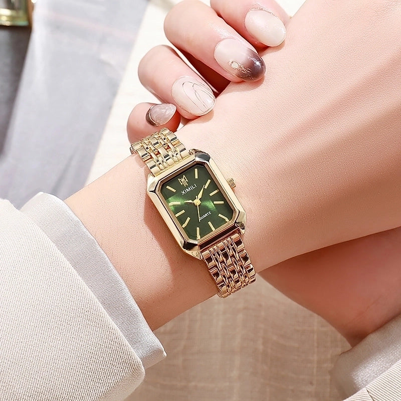 Goldiluxx Casual Letter Horseshoe Buckle Quartz Women's Watches