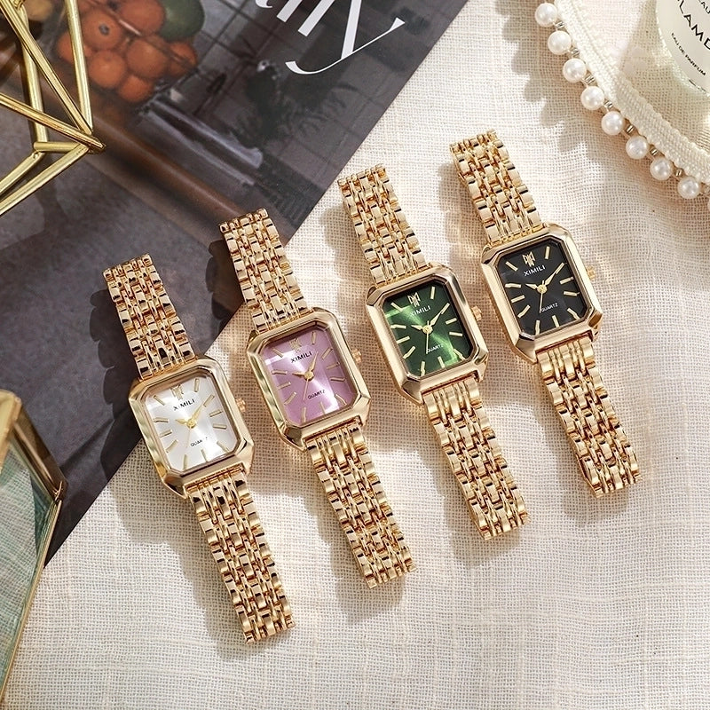 Goldiluxx Casual Letter Horseshoe Buckle Quartz Women's Watches