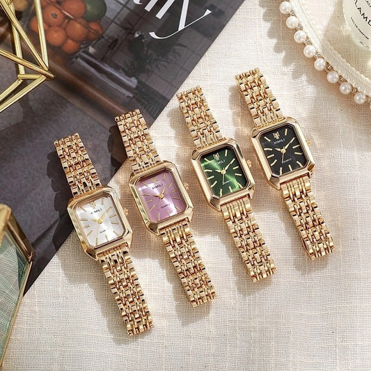 Goldiluxx Casual Letter Horseshoe Buckle Quartz Women's Watches