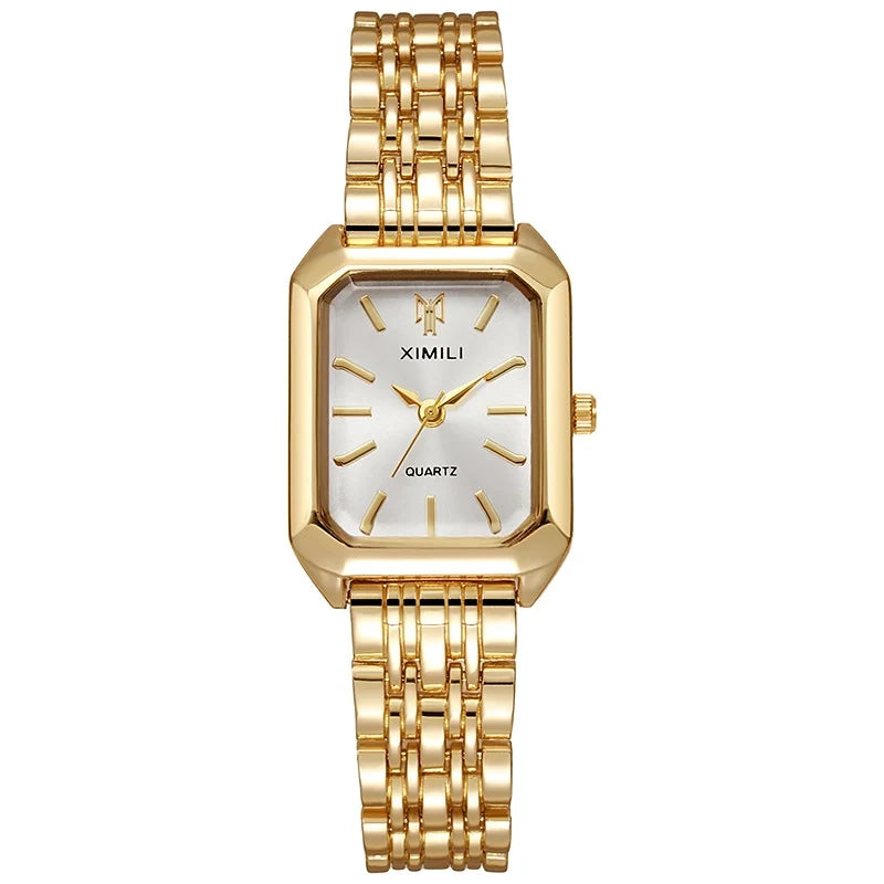Goldiluxx Casual Letter Horseshoe Buckle Quartz Women's Watches
