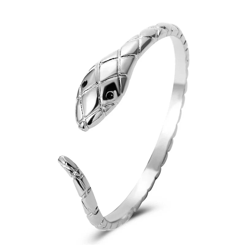 Goldiluxx Alloy Gold Plated Silver Plated Hip-Hop Classic Style Streetwear Plating Hollow Out Inlay Animal Crystal Pearls Zircon Wristband Bangle
