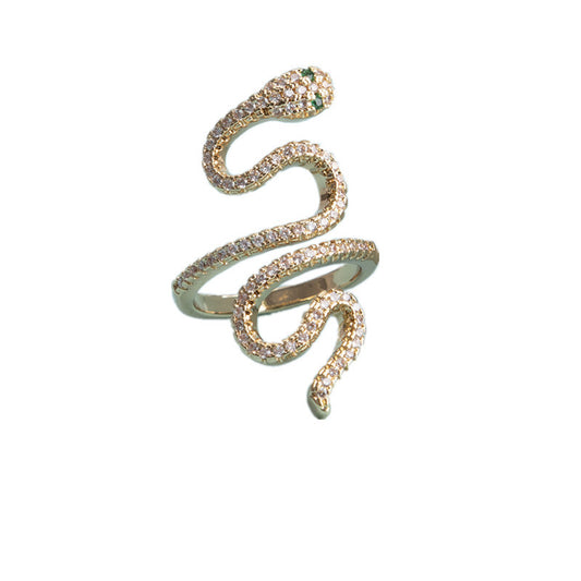 Goldiluxx New Japanese And Korean-style Fashionable Minimalist Multicolor Zircon Ring