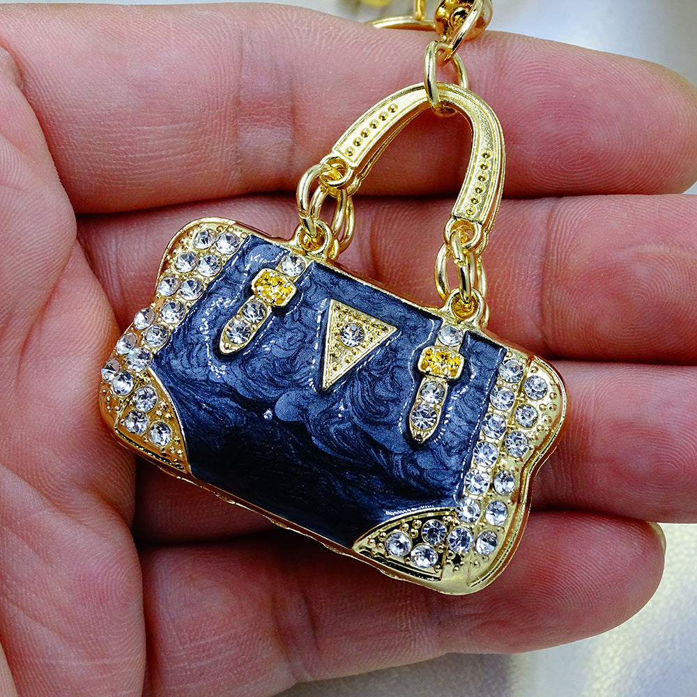 Goldiluxx Pendant Environmental Protection Alloy Diamond Color Enamel Cloud Pattern