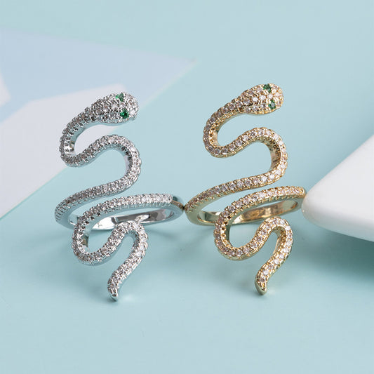 Goldiluxx New Japanese And Korean-style Fashionable Minimalist Multicolor Zircon Ring