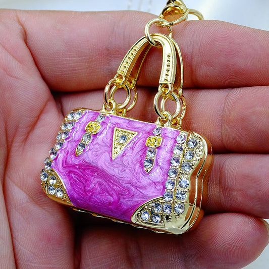 Goldiluxx Pendant Environmental Protection Alloy Diamond Color Enamel Cloud Pattern